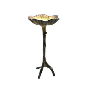 Dernier support décoratif de pilier de bougie en aluminium couleur cuivre pour la maison mariage noël éclairage de table décor fait à la main - Product Image 5