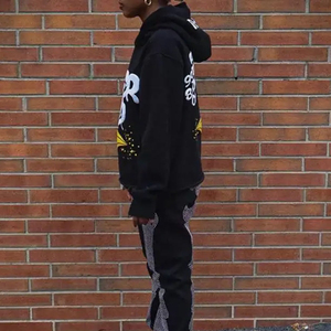 Sudadera con Estampado Puff, Ropa Urbana, Estilo Holgado, Tejido Grueso, Unisex, Estilo Relajado, Costuras Duraderas, Ropa de Invierno, Comodidad - Product Image 3