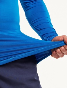 Men Long Sleeved T Shirt Cool-Dry Compression <b>Base</b>-<b>Layer</b> Rash Guard Men's Sports Light <b>Blue</b>-Color Compression Shirts - Product Image 6