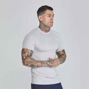T-shirt unisexe à col rond 100% coton en vente en gros, tenue de rue/décontractée tendance pour hommes, produit de grande vente personnalisable - Product Image 4