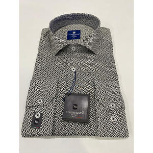 Camisa de vestir con estampado de Cachemira para hombre al por mayor a la moda - Product Image 2