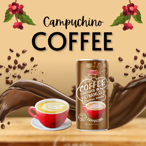 VINUT 170ml <strong>Arabica</strong> &amp; Robusta <strong>Coffee</strong> Beans Campuchino <strong>Coffee</strong> Drink High Energy Vietnam Factory Free Sample OEM/ODM Private Label - Product Image 4