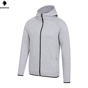 เสื้อมีฮู้ดแบบสวมหัวของผู้ชายผ้าเทอร์รี่ผ้าฝ้าย100% น้ำหนักเบาลายนูนทึบออกแบบได้ตามต้องการสำหรับฤดูหนาว - Product Image 4