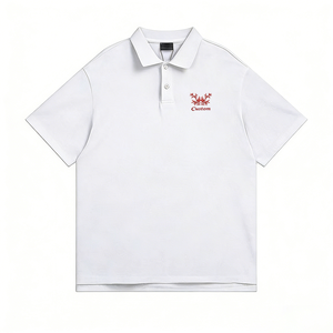 OEM&ODM Oversized Mens ShortSleeve Polo Shirt Custom Embroidery LooseFit Mens Polo TShirt by Clothing Manufacturer