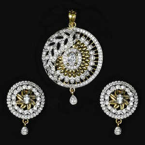 Labono Art Pendentif américain plaqué or et diamant FAW0004-Premium haute joaillerie - Product Image 1