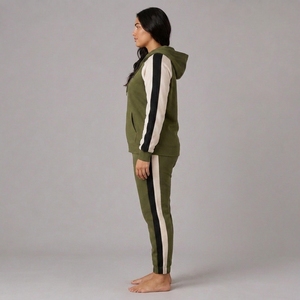 Survêtements pour femmes de haute qualité, imprimés, écologiques, respirants, en coton/polaire, pour la course à pied et l'entraînement hivernal, design personnalisé décontracté - Product Image 6