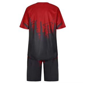 เสื้อยืดเซ็ตฤดูร้อนผู้ชายขายส่ง พิมพ์ลาย แห้งเร็ว ชุดลำลองสำหรับเล่นกีฬา สำหรับการค้าต่างประเทศ - Product Image 5