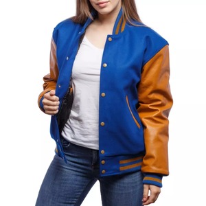 Stylish and Fashionable Women Crop Varsity Jackets <b>Top</b> Design Women Light Weight Crop Varsity Jackets Women's Varsity Jackets - Product Image 3