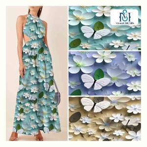 Tissus de viscose de rayonne d'impression numérique des prix bon marché - Product Image 5