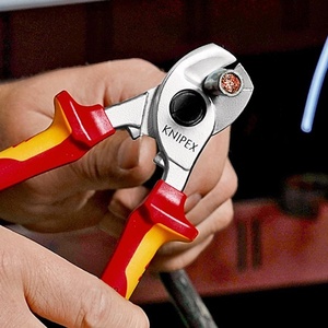KNIPEX Cable <b>Shears</b> 165 mm Length with Chrome-Plated Head and VDE Multi-Component Handles Form 1 Knife & <b>Tool</b> - Product Image 3