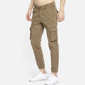 Pantalones cargo ligeros de 100% algodón de estilo informal para hombre al mejor precio, cintura media para ropa de calle, servicio OEM disponible - Product Image 3