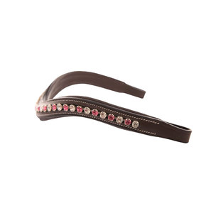 Nouvelle collection de bracelets de cheval en cuir de designer avec pierres de cristaux roses prix de gros pour l'équitation - Product Image 1