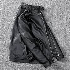 Bomber <b>Leather</b> Jacket Unique Design Solid Color <b>High</b> Quality Wholesale Price Low MOQ for Winter - Product Image 2