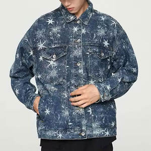 Chaqueta Vaquera con Pedrería de Alta Calidad, Prenda Exterior Elegante, Diseño Personalizado, Ropa Urbana de Moda, Chaqueta Vaquera con Pedrería - Product Image 2