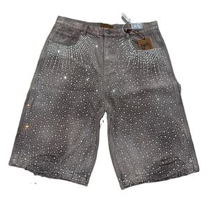 Pantalones cortos de piedra de alta calidad para hombres, pantalones cortos atléticos lavados con estilo para correr, pantalones cortos para correr desgastados de primera calidad - Product Image 1