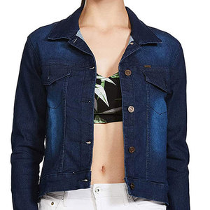 Veste en jean sur mesure pour femme, manches longues, style streetwear, veste en jean pour femme en vente en ligne pour adultes - Product Image 6
