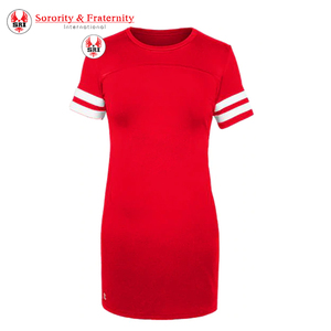 Vestido Largo de Algodón para Mujer con Bordado de Delta Sigma para Hermandad |   Vestido de Algodón Bordado con Letras Griegas Personalizadas para Mujer - Product Image 4