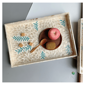 Mother of Pearl Square Bohemian Polished <b>Charger</b> <b>Plate</b> Eco-Friendly Handmade Customized Pattern for Party Use - Product Image 3