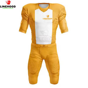 Nuevo diseño de conjuntos de entrenamiento de fútbol americano, uniforme transpirable de manga corta con servicio OEM - Product Image 2