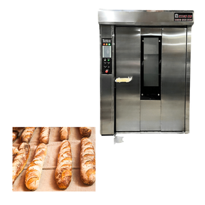 Ready Ship Four rotatif électrique à gaz à 32 plateaux Altuntop Trolley Garantie 1 an Kien Factory Nouveau moteur pour pain baguette - Product Image 1