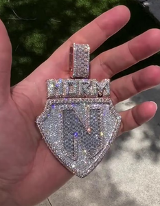 Pendentif en diamant moissanite en argent 925 - Product Image 1