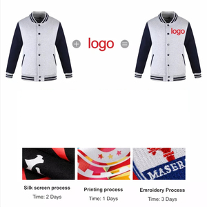 แจ็กเก็ตเบสบอลทีมโรงเรียนสำหรับผู้ชายแจ็คเก็ตบอมเบอร์มีกระดุมสำหรับใส่ได้ทั้งชายและหญิงสำหรับฤดูหนาว - Product Image 6