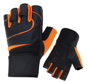 Guantes de entrenamiento de gimnasio unisex para fitness y entrenamiento deportivo Guantes de cuero transpirables con logotipo personalizable para levantamiento de pesas - Product Image 4