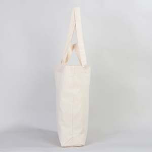 Sac fourre-tout en coton imprimé personnalisé, réutilisable, à double poignée, 19L x 16H x 4P, sac de courses moyen, lettres thermocollées pour produits alimentaires - Product Image 6