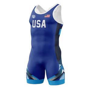 Singlet de Lucha Unisex Sublimado Personalizado Barato de Pakistán, 100% Poliéster, Secado Rápido, Elástico en Cuatro Direcciones, Corte Automatizado - Product Image 1
