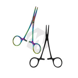 คีมหนีบห้ามเลือด Crile ขนาด 5.5 นิ้ว แบบตรง สำหรับผ่าตัด ผลิตจากเหล็กกล้าไร้สนิมเคลือบสี ใช้ด้วยมือ สำหรับการห้ามเลือดทางการแพทย์ - Product Image 3