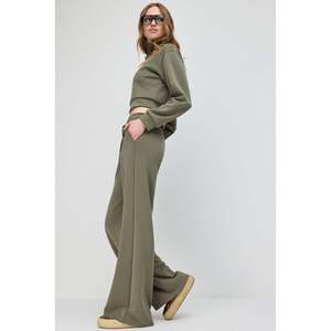 Pantalones Deportivos de Pierna Ancha para Mujer, 100% Poliéster, Suaves al Tacto, con Otras Características, Cierre Sin Cremallera, Sin Estampado, Sin Técnicas Especiales - Product Image 3