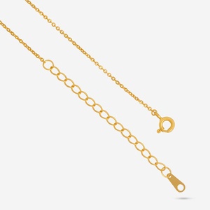 92.5 <b>Silver</b> Necklace with Geometric Pattern 14K Gold Inlay Channel Setting Figaro Rope <b>Box</b> Snake <b>Chains</b> Religious Style for Gift - Product Image 5