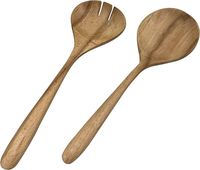 Nouvelles cuillères à coke et à filtrer en bois spatule en bois servant une cuillère à soupe cuillère à découper en bois naturel ensembles de couverts fabriqués en inde