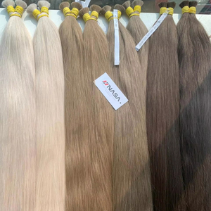 100g de cheveux vierges vietnamiens en vrac, super double trame, teinture brune, extensions de cheveux de luxe, prix de gros, cheveux fins pour bébé - Product Image 1