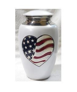 Urne de crémation en aluminium de belle petite conception de feuille tombante pour des cendres - Product Image 6