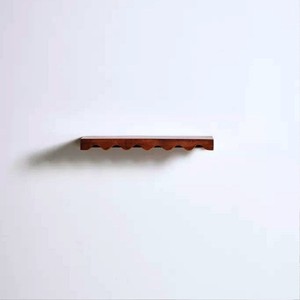 Estante de almacenamiento de estante de pared ondulado de madera para sostener macetas Hermoso arte de pared-¡Compre ahora! - Product Image 1