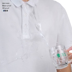 Polo manches courtes brodé en polyester et coton mélangé - Product Image 3