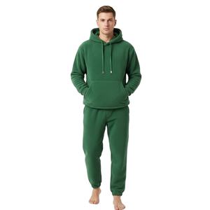 Jersey personalizado de peso pesado para hombre, chándal de lana gruesa, ropa deportiva cálida, conjunto de entrenamiento para gimnasio, ropa de calle informal de dos piezas - Product Image 1