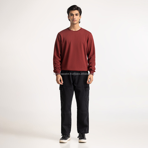 Nardon Apparel OEM Sweat-shirt surdimensionné à col ras du cou 100% coton, épaules tombantes, hommes - Product Image 3
