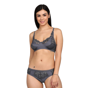 Conjunto de Brasier y Braguita de Algodón sin Costuras para Mujer, Sexy, Bordado Sólido, Diseño Personalizado, Alta Calidad, Precio al por Mayor - Product Image 5