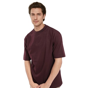 Camiseta Premium para Hombre, Corte Cuadrado, Oversize, Algodón, Hombros Caídos, Tejido Frontal de Punto, Estilo Urbano Informal, OEM, Marca Privada - Product Image 2