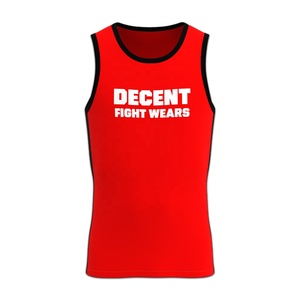 เสื้อกล้ามชกมวยแบบยูนิเซ็กซ์ ผ้าฝ้ายออร์แกนิก 100% ผสมโพลีเอสเตอร์ ระบายเหงื่อได้ดี ยืดได้สี่ทิศทาง ระบายอากาศได้ดี ป้องกันแบคทีเรีย ป้องกันรังสียูวี - Product Image 2