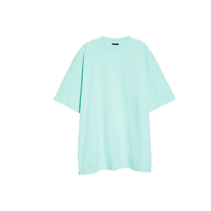 T-shirt décontracté pour homme à col rond, manches courtes, imprimé par transfert thermique, poids lourd 300g, 100% coton, coupe ample, séchage rapide, anti-froissement - Product Image 3