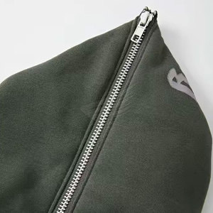 เสื้อฮู้ดมีซิปแบบเต็มใบหน้าเสื้อฮู้ดแบบมีซิปดีไซน์ใหม่ผ้าคอตตอน100% เกรดพรีเมี่ยมทำจากปากีสถาน - Product Image 3