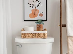 Multipurpose Toilet Paper Storage <b>Baskets</b> with <b>Wooden</b> Handles and Natural Fiber Liner: Perfect for Bathroom Organization - Product Image 4