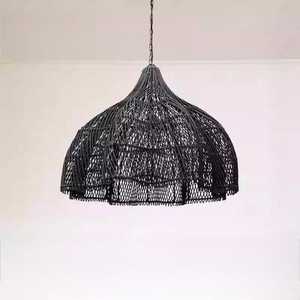 Antique Luxury Rattan Lampshade Eco-Friendly Handwoven Rattan Pendant Light Cover for Home Hotel Restaurant Decor - Product Image 4