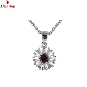Bijoux de luxe personnalisés en argent sterling 925 pendentif en pierres précieuses améthyste verte fournisseur exportateur - Product Image 4