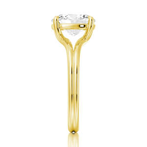 Lab Grown Diamond Solitaire <b>Ring</b> 14K Gold with Oval Cut Elegant and Luxurious - Product Image 3