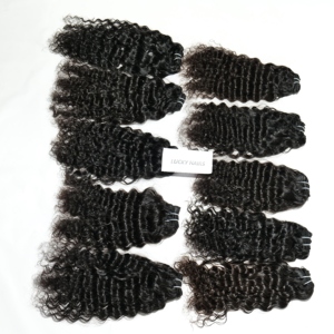 Extensions de cheveux Remy à double trame naturelles brutes non transformées cuticule alignée cheveux vierges brésiliens et indiens lisses - Product Image 2