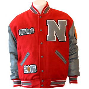 Wholesale Custom Canvas Collarless <b>Varsity</b> <b>Jackets</b> for <b>Kids</b> with Front Logo Winter Season OEM Service - Product Image 6